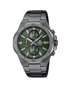Montre Homme Edifice en Acier plaqué gris foncé