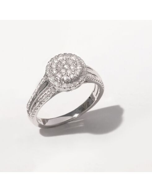 Bague Annetta Diamants 0.50 ct or blanc