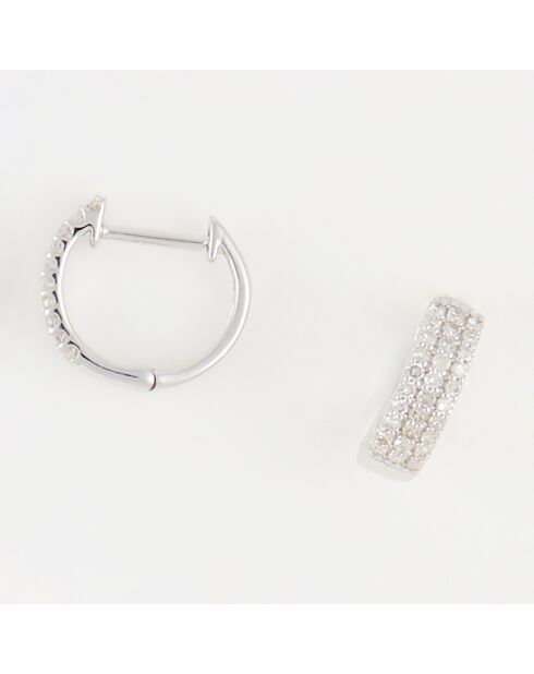 Boucles d'oreilles Clélia Diamants 0.27 ct or blanc