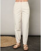 Pantalon Progress raw blanc