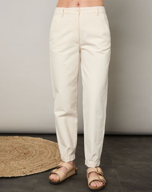 Pantalon Progress raw blanc