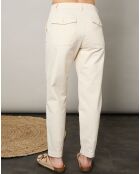 Pantalon Progress raw blanc