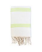 Fouta traditionnelle Calliope Xl verte - 200x200 cm