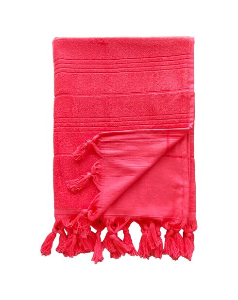 Fouta Hammam Paradise rose - 90x160 cm