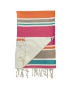 Fouta traditionnelle Helios rose - 100x200 cm