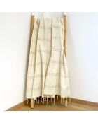 Fouta traditionnelle Isis écrue - 100x200 cm