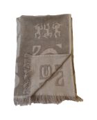 Izapa taupe fluwelen badstof strandlaken - 90x170 cm