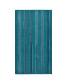 Serviette de plage en éponge velours Milonga vert/bleu - 90x170 cm