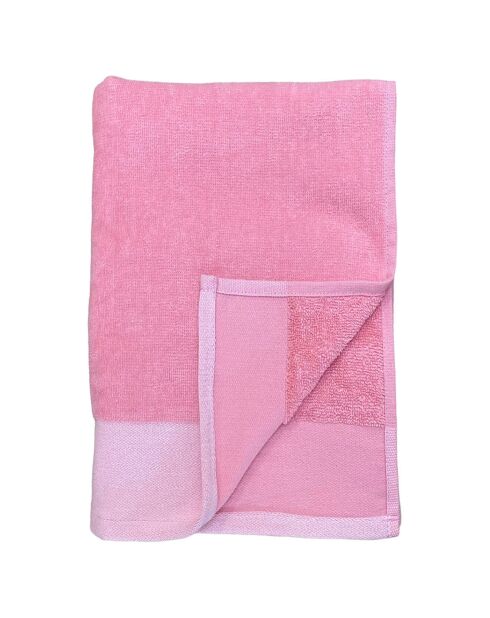 Serviette de bain en éponge velours Shady rose - 90x160 cm