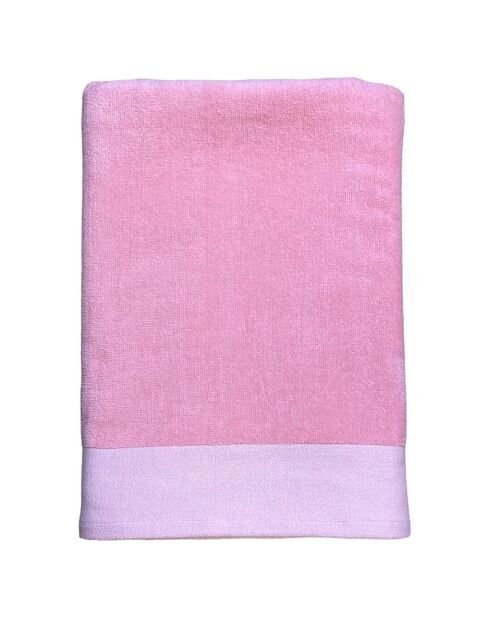 Serviette de bain en éponge velours Shady rose - 90x160 cm