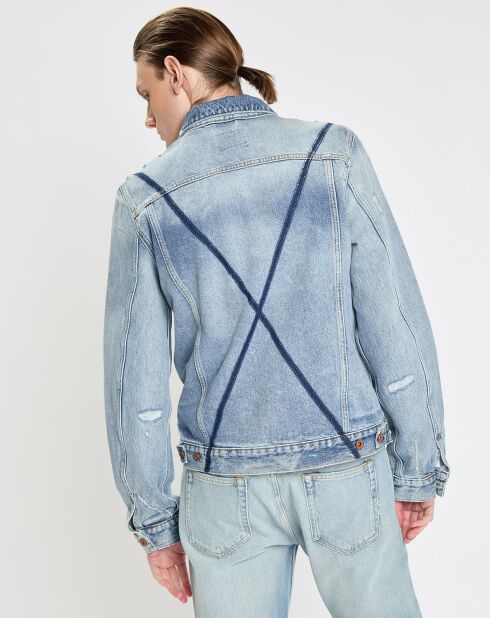 Veste en jean bleue