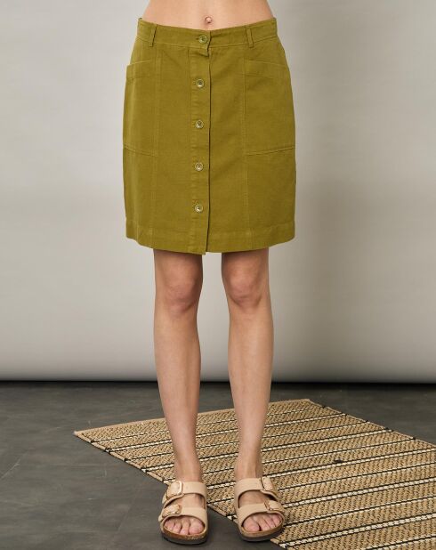 Jupe en Coton & Lin Jumping matcha