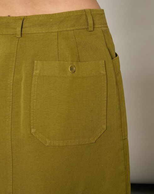 Jupe en Coton & Lin Jumping matcha