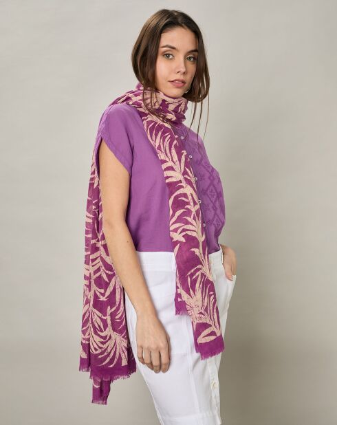 Echarpe Sarong violette - 118x208 cm