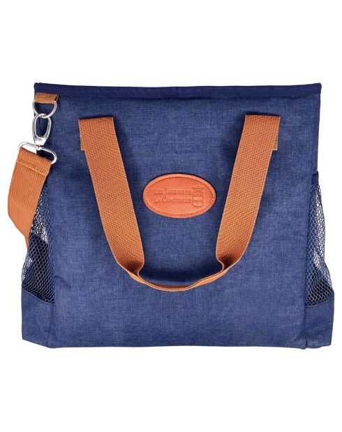 Glacière Escapade bleu chiné - 48x34x12 cm