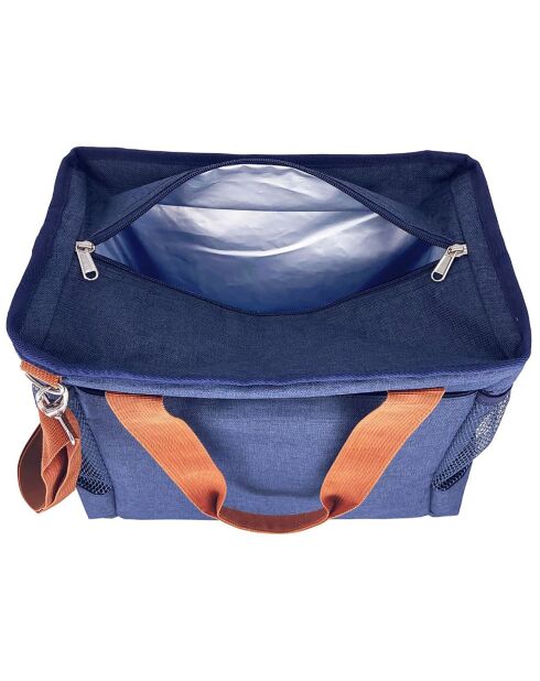 Glacière Escapade bleu chiné - 48x34x12 cm