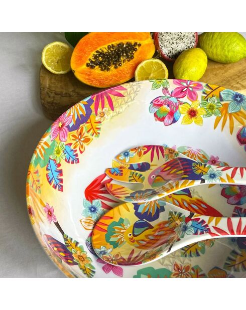 Grand saladier Bahia multicolore - D.31 cm