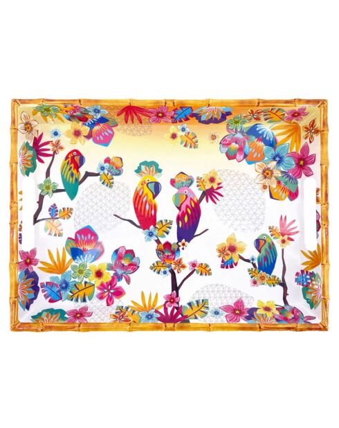 Grande vassoio Bahia multicolore - 50x36x5 cm