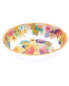 Piatto fondo Bahia grande multicolore - D.23 cm