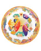 Piatto fondo Bahia grande multicolore - D.23 cm