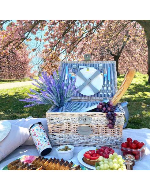 Panier pique-nique en osier Chaumont - 2 personnes