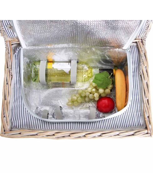 Panier pique-nique en osier Chaumont - 2 personnes