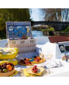 Panier pique-nique en osier Versailles - 6 personnes