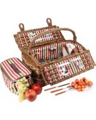 Panier pique-nique en osier Montmartre - 4 personnes