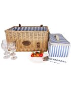 Panier pique-nique en osier Saint Malo - 4 personnes