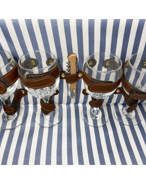 Panier pique-nique en osier Saint Malo - 4 personnes