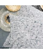Parure housse de couette Molly anthracite/gris/blanc
