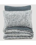 Parure housse de couette Molly anthracite/gris/blanc