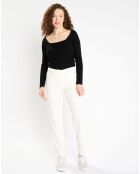 Pull en Laine & Cachemire Sacha col danseuse noir