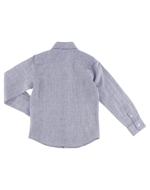 Chemise en Coton & Lin Pocket indigo