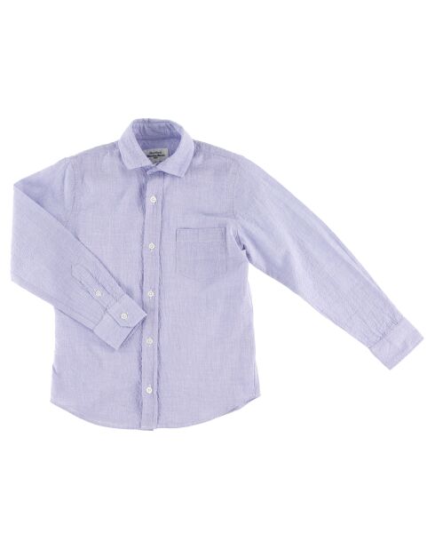 Chemise Paul texturée bleue