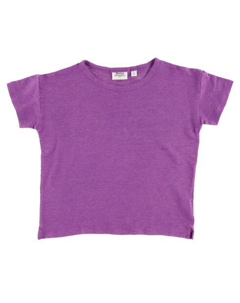T-Shirt 100% Lin Tellane violet