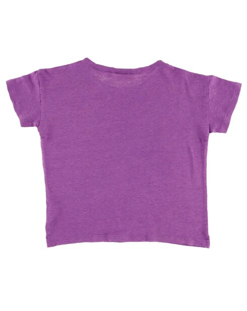 T-Shirt 100% Lin Tellane violet