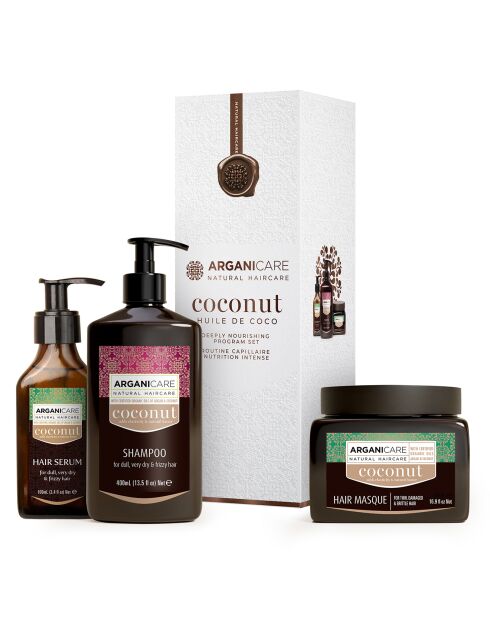 Coffret Shampoing + Masque + Sérum Coco