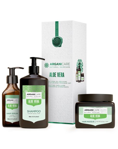 Coffret Shampoing + Masque + Sérum à l'Aloe Vera