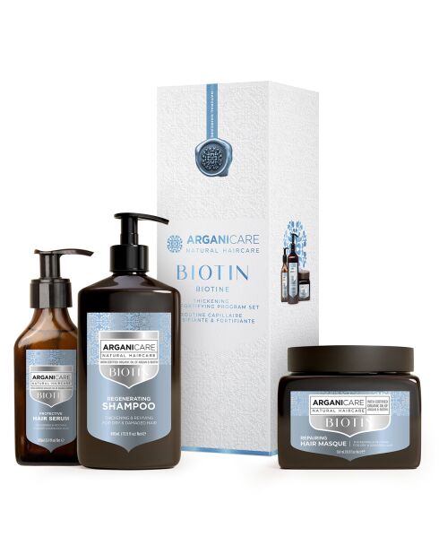 Coffret Shampoing + Masque + Sérum à la Biotine
