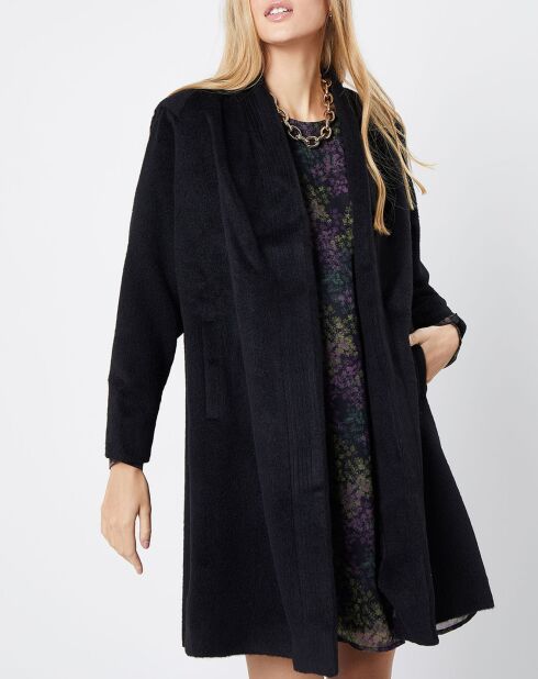 Manteau façon peignoir noir