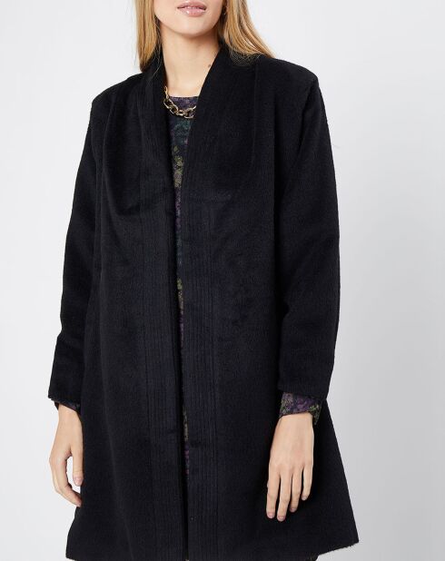 Manteau façon peignoir noir