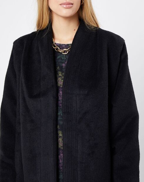 Manteau façon peignoir noir