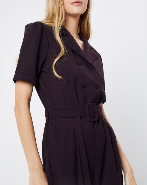 Combinaison double boutonnage Collection Premium violette