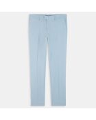 Pantalon en Lin mélangé Chino Slim Fit bleu clair