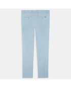 Pantalon en Lin mélangé Chino Slim Fit bleu clair