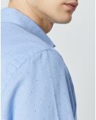 Chemise Regular Fit  Vichy imprimée bleu ciel