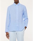 Chemise Regular Fit  Vichy imprimée bleu ciel