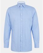 Chemise Regular Fit  Vichy imprimée bleu ciel