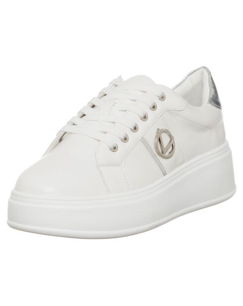 Wit/zilveren Pia sneakers